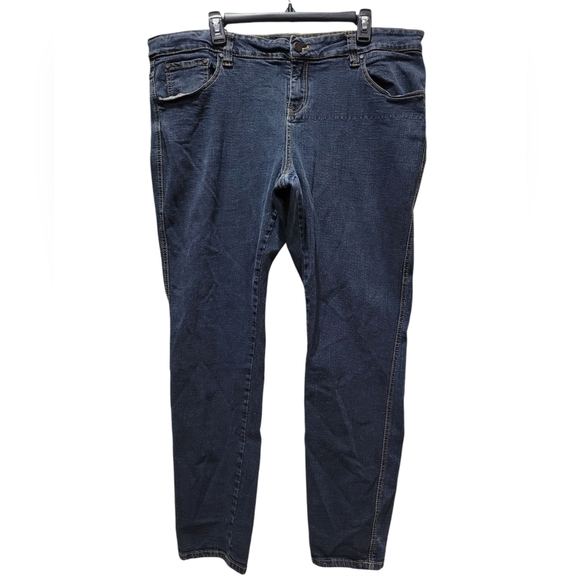 Sz 24 ROCAWEAR Vintage Classic Fit Blue Dark Wash Embroidered Sequins USA - Picture 4 of 9